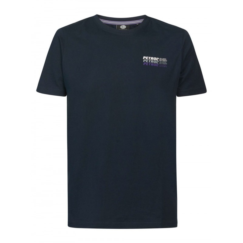 Men's T-shirt with a round neckline Petrol Industries (M-1030-TSR646-5152-MIDNIGHT-NAVY)