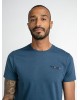 Men's T-shirt with a round neckline Petrol Industries (M-1030-TSR686-5081-STONE-BLUE)