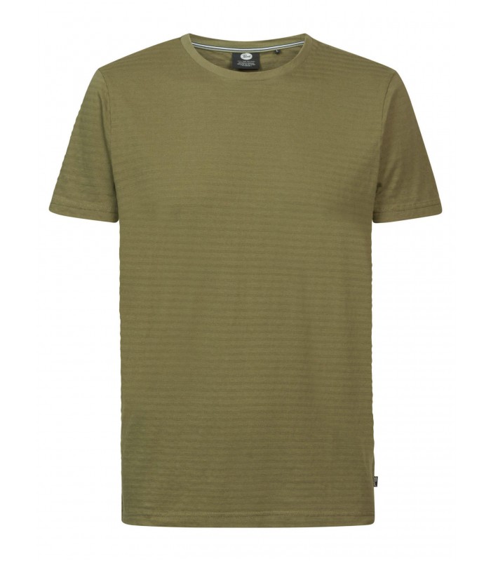 Men's T-shirt with a round neckline Petrol Industries (M-1030-TSR694-6134-DUSTY-ARMY)