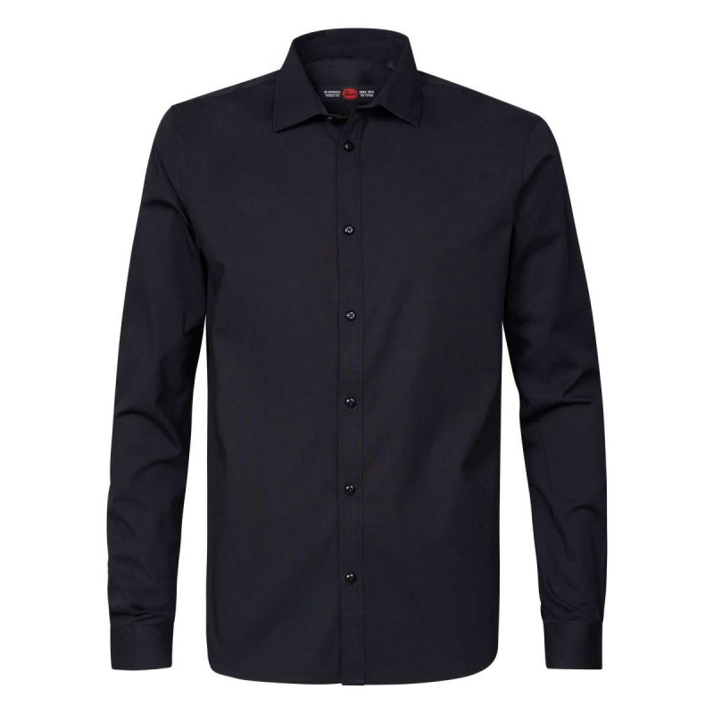 Men's long-sleeved shirt Petrol Industries (M-NOOS-SIL002-9999-BLACK)