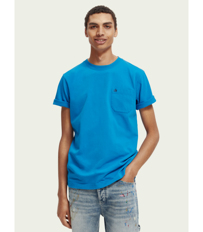 T-shirt ανδρικό με στρογγυλή λαιμόκοψη Scotch & Soda (169867-5374-IRIS-BLUE)
