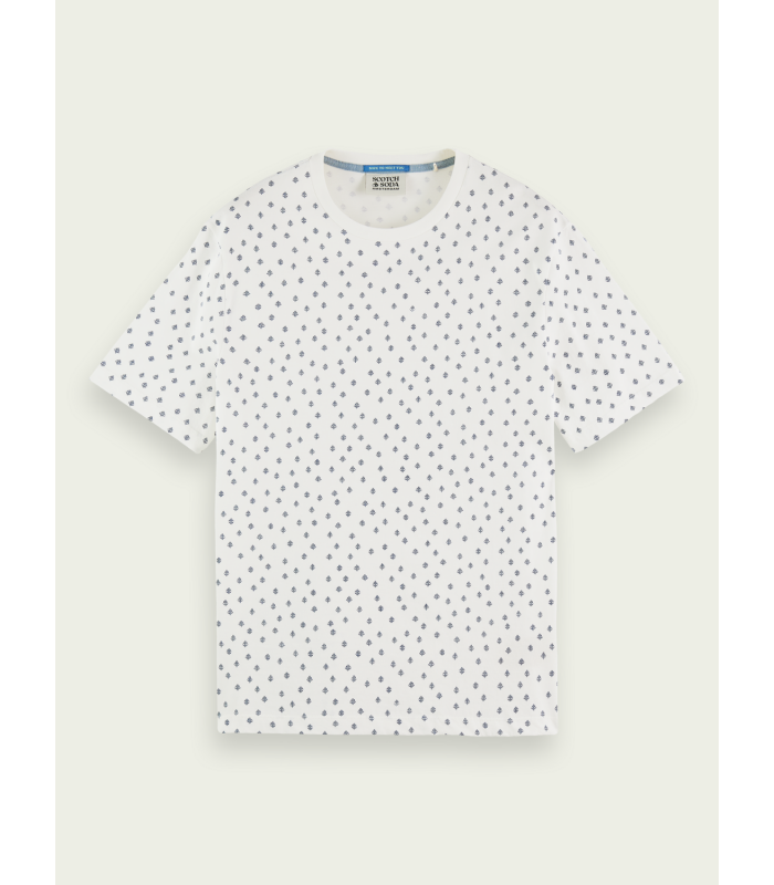 T-shirt ανδρικό με στρογγυλή λαιμόκοψη Scotch & Soda (169874-0221-COMBO-E-WHITE)