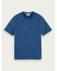T-shirt ανδρικό με στρογγυλή λαιμόκοψη Scotch & Soda (169874-0222-COMBO-F-BLUE)