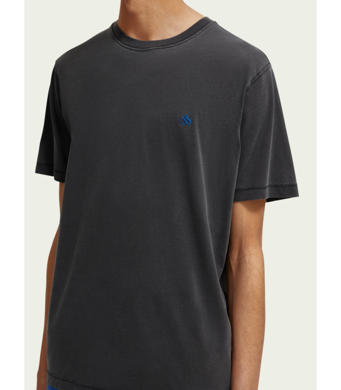 T-shirt ανδρικό με στρογγυλή λαιμόκοψη Scotch & Soda (171685-0008-BLACK)