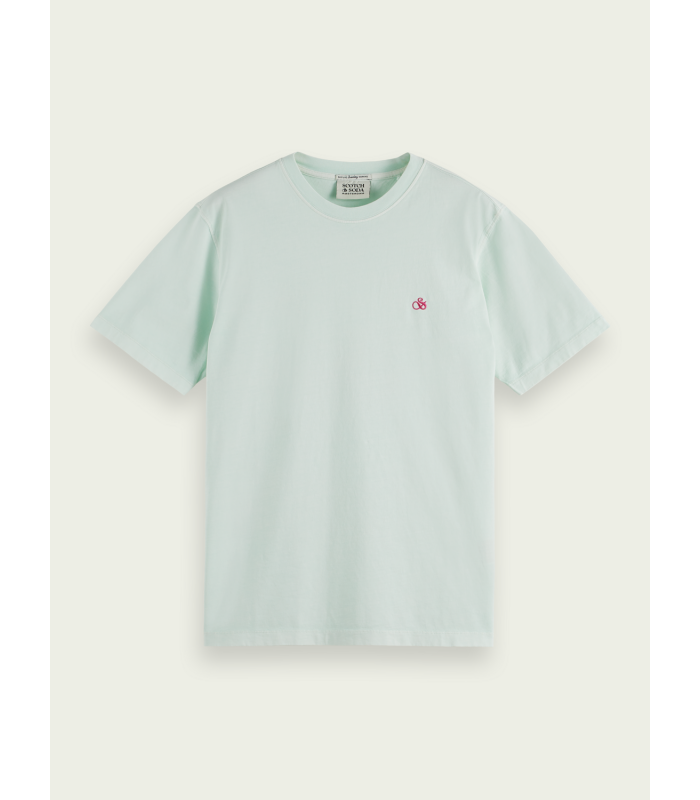 T-shirt ανδρικό με στρογγυλή λαιμόκοψη Scotch & Soda (171685-0108-MINT-GREEN)