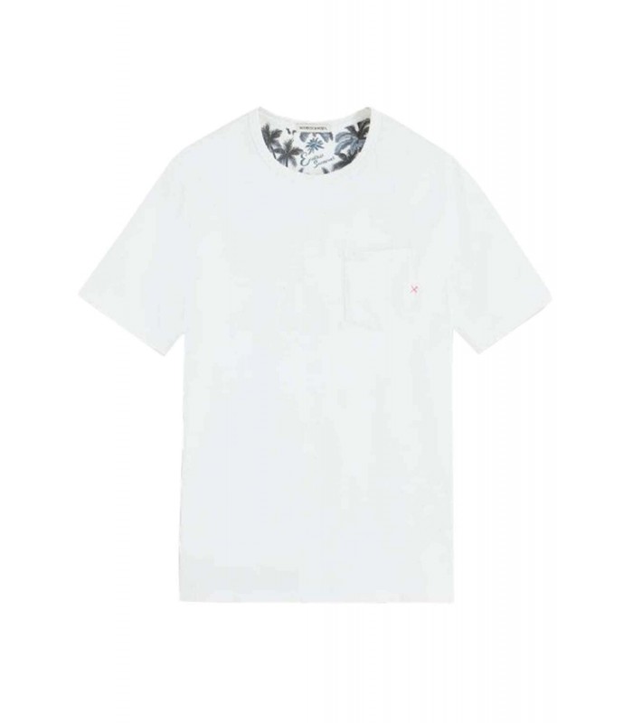 T-shirt ανδρικό με στρογγυλή λαιμόκοψη και τσεπάκι Scotch & Soda (171691-0006-WHITE)