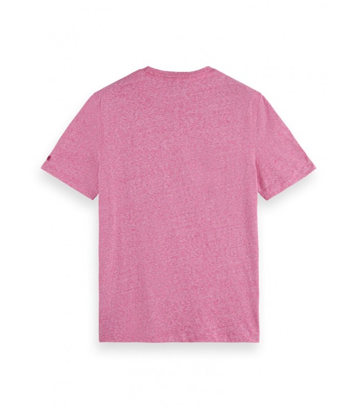 T-shirt ανδρικό με στρογγυλή λαιμόκοψη Scotch & Soda (171700-1174-PINK-MELANGE)