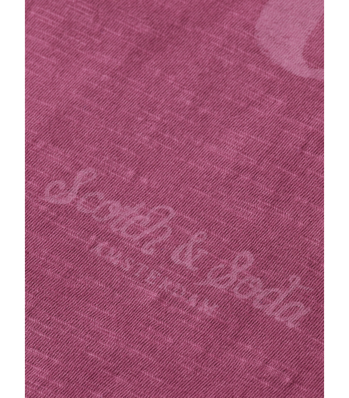 T-shirt ανδρικό με στρογγυλή λαιμόκοψη Scotch & Soda (172016-0506-DAHLIA-PINK)