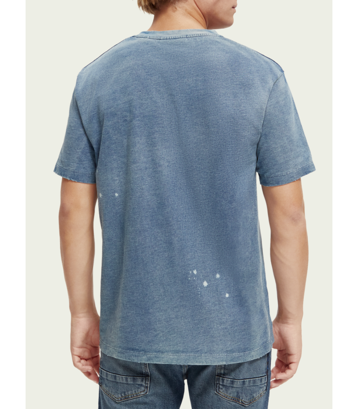 T-shirt ανδρικό με στρογγυλή λαιμόκοψη Scotch & Soda (172461-0134-WASHED-INDIGO)