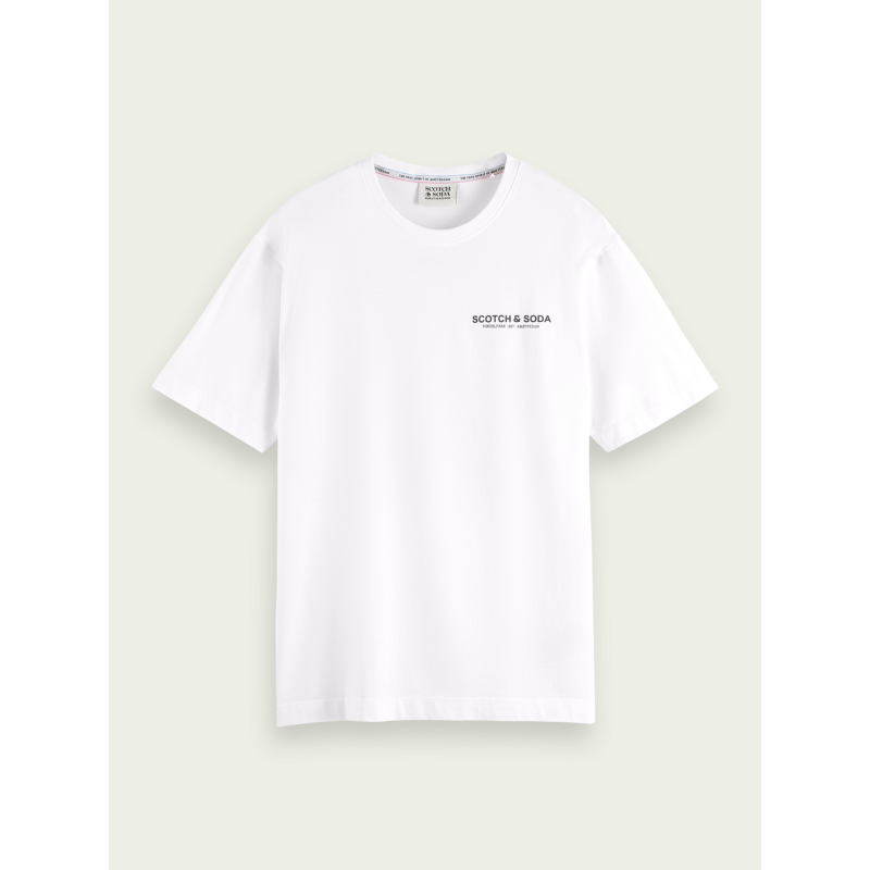 Men's T-shirt with a round neckline Scotch & Soda (172601-0006-WHITE)