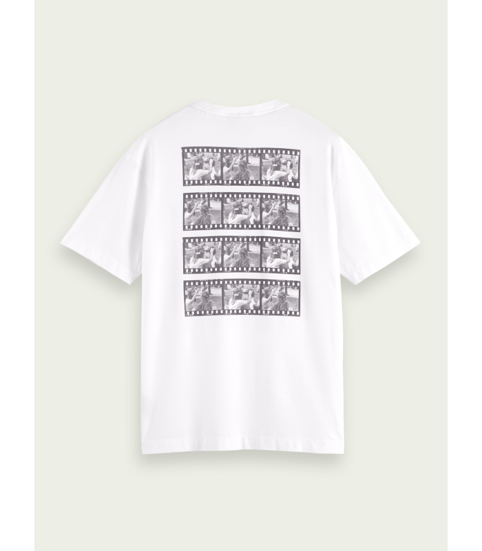T-shirt ανδρικό με στρογγυλή λαιμόκοψη Scotch & Soda (172601-0006-WHITE)