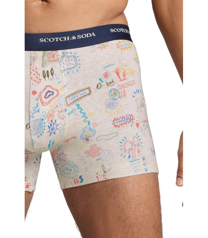 Men's boxer shorts (2pack) Scotch & Soda (701223451-002-NAVY-WHITE-MULTICOLOUR)