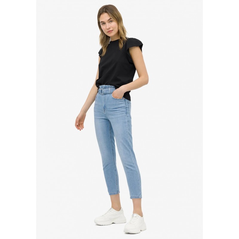 Women's mid rise slim fit jeans Tiffosi (10044596-ARIEL-C10-LIGHT-BLUE)