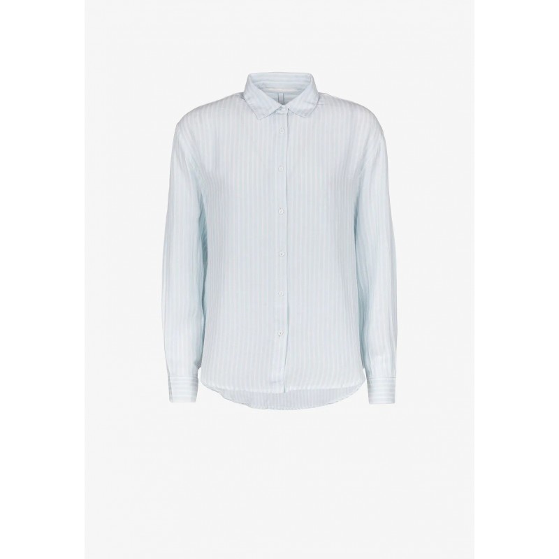 Women's long-sleeved linen shirt Tiffosi (10049055-ELLI-110-WHITE)