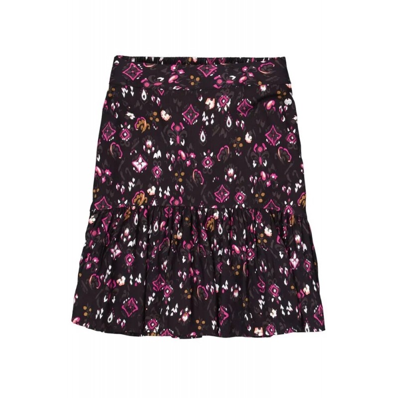 Women's allover-print skirt with ruffles Garcia Jeans (G30120-60-BLACK)