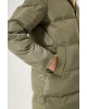 Παρκά γυναικείο διπλής όψεως με ενσωματωμένη κουκούλα Garcia Jeans (GJ300913-4763-SHADOW-GREEN)