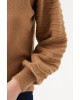 Πουλόβερ γυναικείο με στρογγυλή λαιμόκοψη Garcia Jeans (I30040-4167-GOLDEN-BROWN)