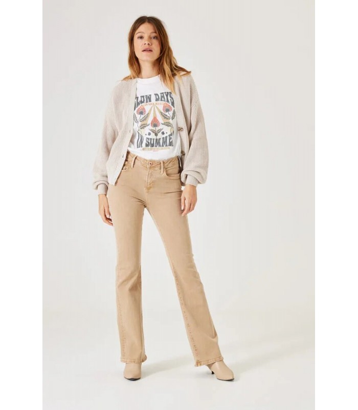 Ζακέτα γυναικεία πλεκτή με κουμπιά Garcia Jeans (Z0009-912-ALMOND-BEIGE)