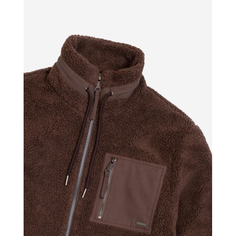 Men's fleece jacket Gianni Lupo (GL9762-COFFEE-BROWN)