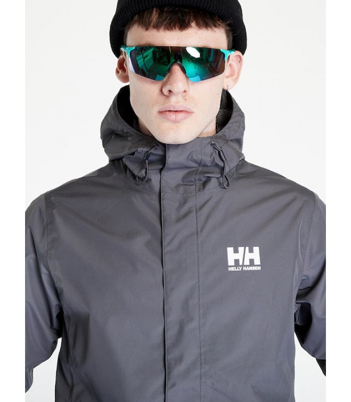 Men's hooded rain jacket Helly Hansen (62047-964-CHARCOAL-GREY)