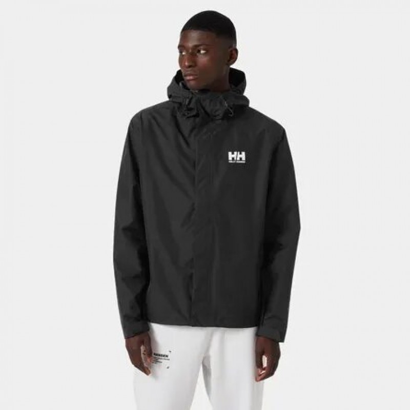 Men's hooded rain jacket Helly Hansen (62047-992-BLACK)