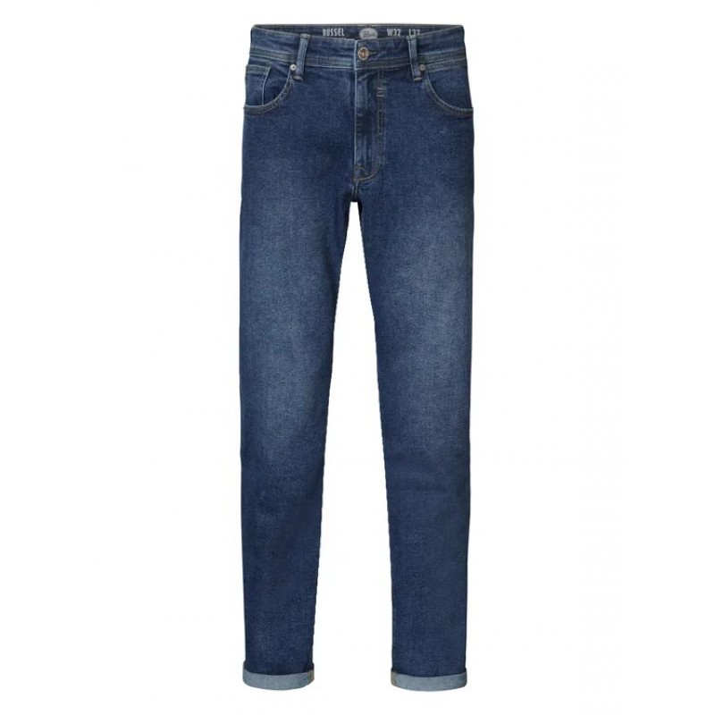 Men's tapered fit jeans Petrol Industries (M-3030-DNM005-5751-MEDIUM-USED-BLUE)
