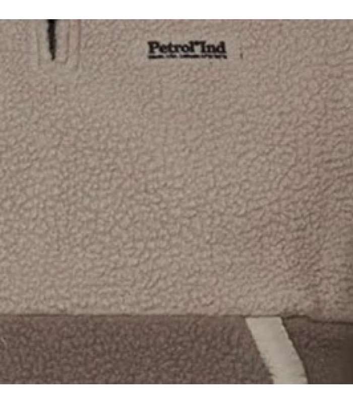 Φούτερ ανδρικό fleece με φερμουάρ και κουκούλα Petrol Industries (M-3030-SWC326-7127-VINTAGE-KHAKI)