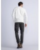 Petrol Industries men's sweatshirt with round neckline (M-3030-SWR301-0110-DUSTY-WHITE) 