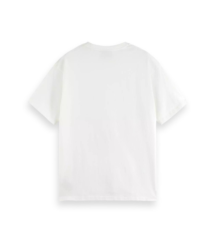 Men's T-shirt with a round neckline Scotch & Soda (173034-0001-WHITE)