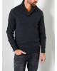 Men's pullover with buttons Petrol Industries (M-3000-KWC221-9080-STEAL-MELEE-GREY)
