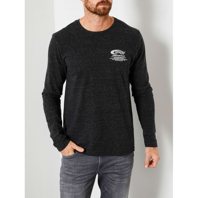 Petrol Industries men's long sleeve T-shirt with round neckline (M-3000-TLR650-9080-STEAL-MELEE)
