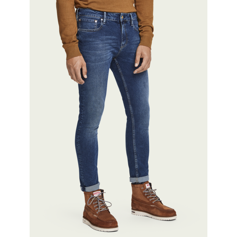 Men's mid-rise super slim fit jeans Scotch & Soda (156688-3776-BLAUW-SUNSET-BLUE)