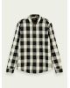 Men's long-sleeved checked shirt Scotch & Soda (158449-0219-COMBO-C-WHITE)