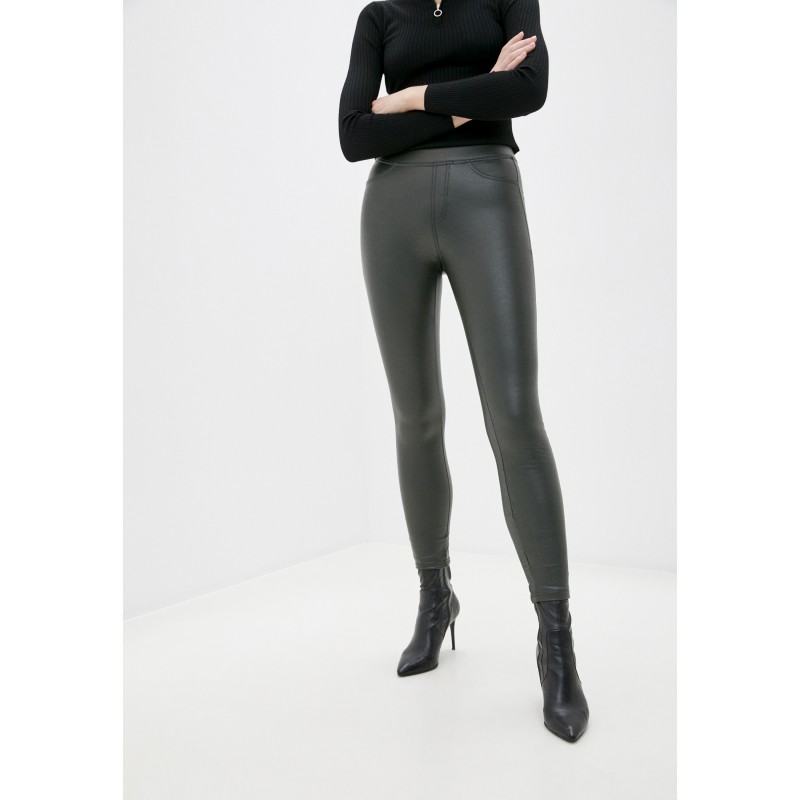 Tiffosi women's leather leggings (10035451-OLY-BLACK)