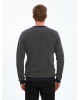 Men's pullover with a round neckline Ltb (ZIYEWA-16055-DARK-GREY)