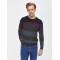 Men's striped pullover with a round neckline Ltb (WEJEPE-3439-18012)