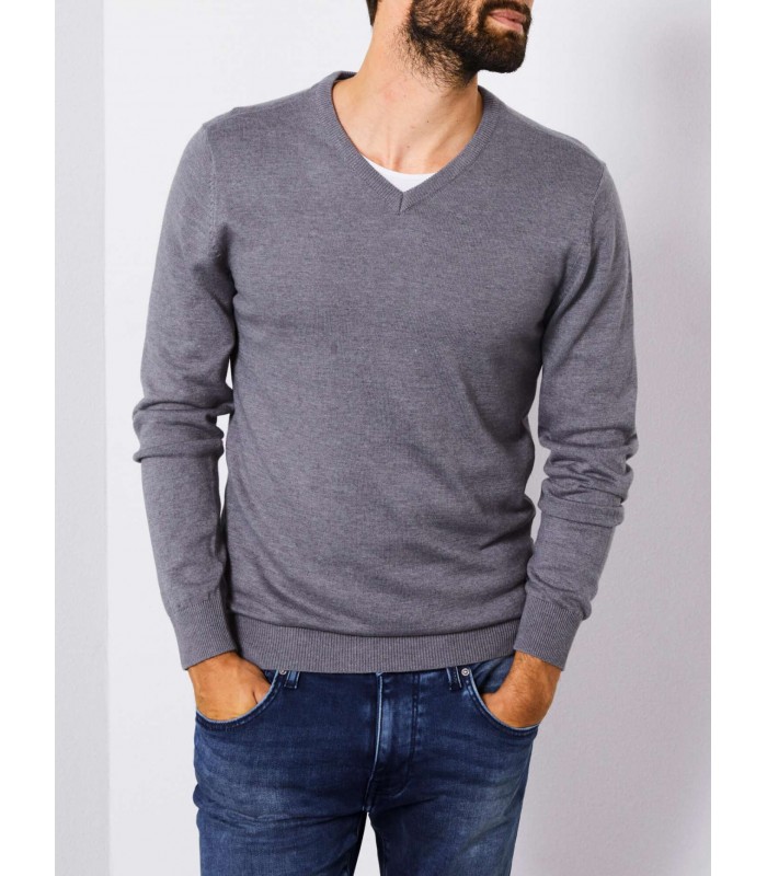 Men's pullover with a V neck Petrol Industries (M-3090-KWV200-9088-BRIGHT-STEAL)