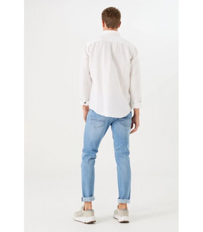 Παντελόνι ανδρικό με φερμουάρ σε slim γραμμή Garcia Jeans (630-SAVIO-4728-LIGHT-USED-BLUE)