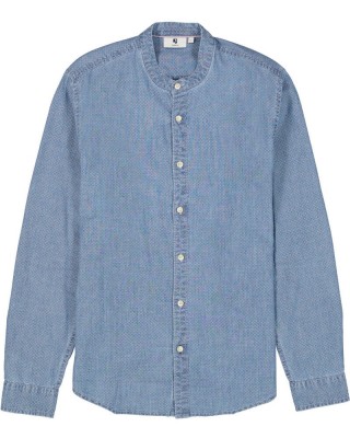 Πουκάμισο ανδρικό μακρυμάνικο με μαο γιακά Garcia Jeans (O41084-326-CHAMBRAY-BLUE)
