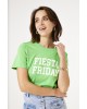 T-shirt γυναικείο με στρογγυλή λαιμόκοψη Garcia Jeans (P40201-4866-FESTIVE-GREEN)