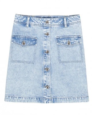 Φούστα jean με κουμπιά Garcia Jeans (P40322-1837-MEDIUM-USED-BLUE)