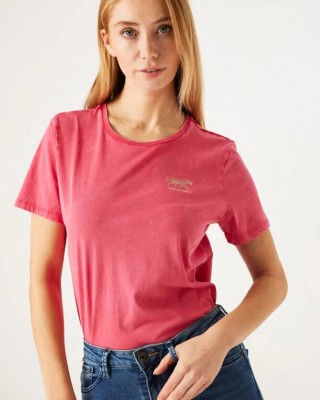 T-shirt γυναικείο με στρογγυλή λαιμόκοψη Garcia Jeans (Z0012-8891-LUSH-PINK)