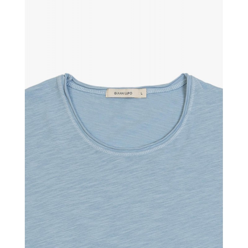 T-shirt ανδρικό με στρογγυλή λαιμόκοψη Gianni Lupo (GL1053F-SKY-BLUE)