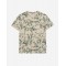 T-shirt ανδρικό λινό fullprint με στρογγυλή λαιμόκοψη Gianni Lupo (GL2235F-BEIGE)