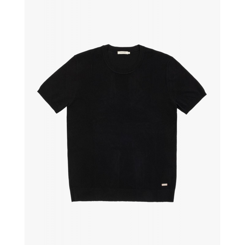 T-shirt ανδρικό πλεκτό με στρογγυλή λαιμόκοψη Gianni Lupo (GL510S-BLACK)