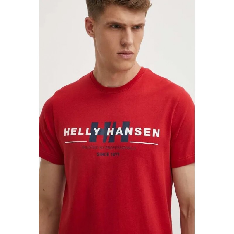 T-shirt ανδρικό με στρογγυλή λαιμόκοψη Helly Hansen (53936-164-RED)