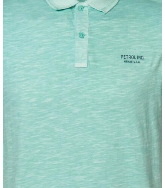 Πόλο T-shirt ανδρικό με δύο κουμπάκια Petrol Industries (M-1040-POL904-5180-AQUA)