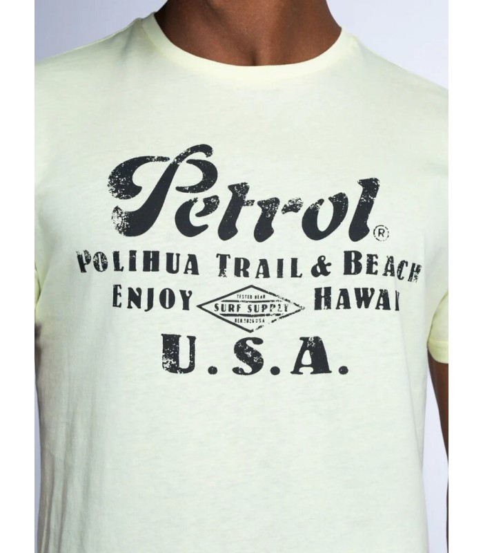 T-shirt ανδρικό με στρογγυλή λαιμόκοψη Petrol Industries (M-1040-TSR600-1103-LEMON-YELLOW)