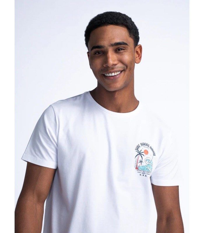 T-shirt ανδρικό με στρογγυλή λαιμόκοψη Petrol Industries (M-1040-TSR675-0000-BRIGHT-WHITE)