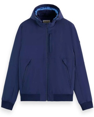 Men's seasonal hooded jacket Scotch & Soda (175397-6865-NAVY-BLUE)